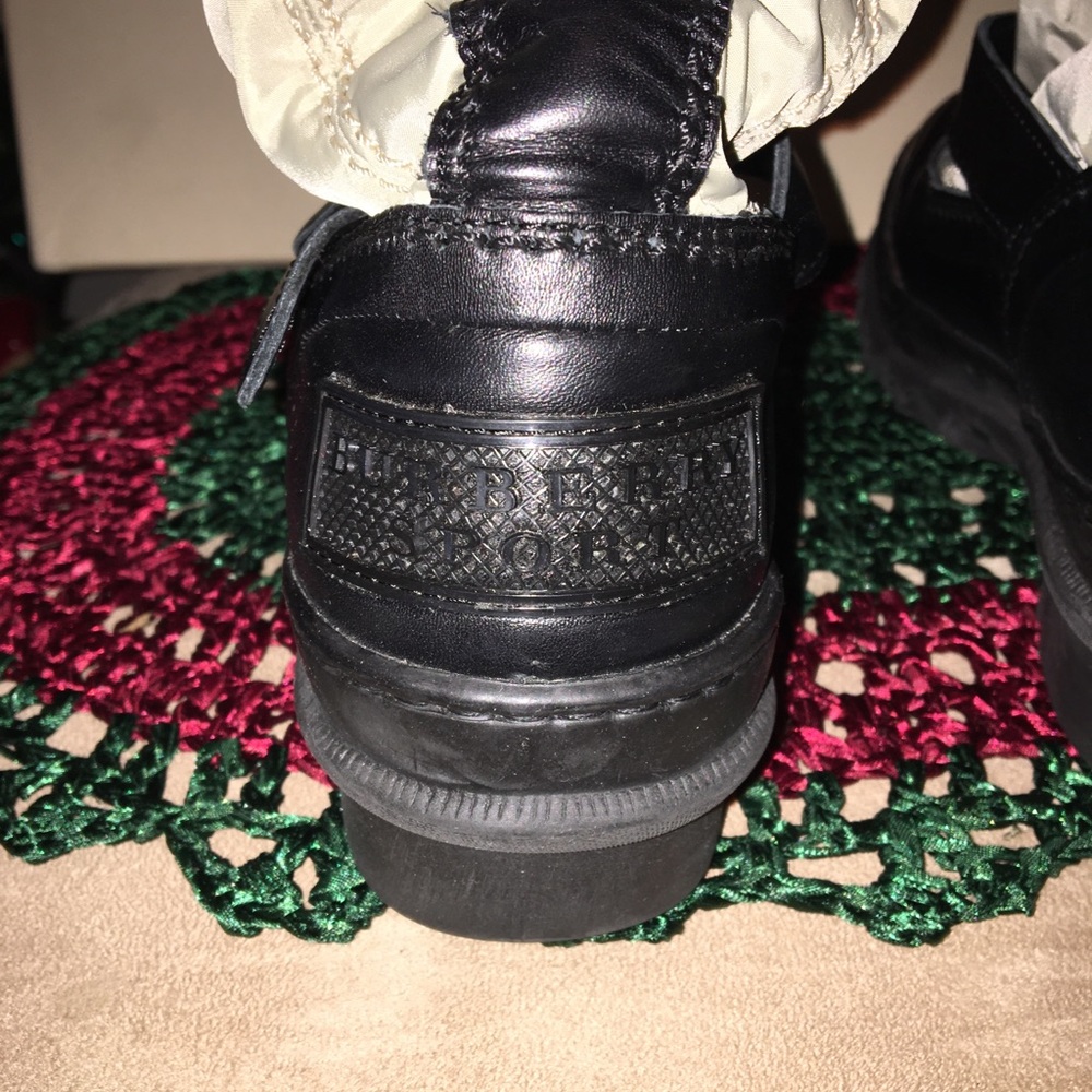 BURBERRY NIB AUTHENTIC ALL WEATHER TRENCH DESIGN BOOTS - Picture 12 of 17